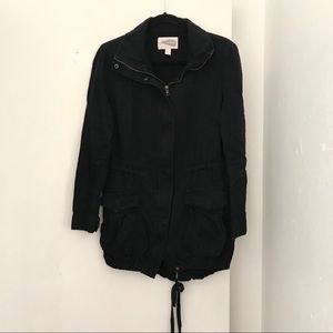 Forever 21 Black Utility Drawstring Jacket